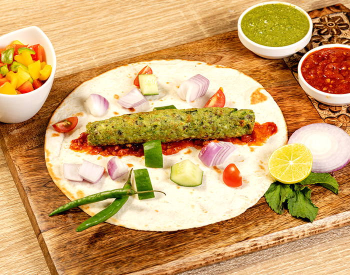 Chicken Seekh Hariyali Kebab