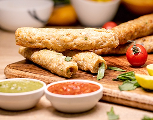 Chicken Seekh Malai Kebab